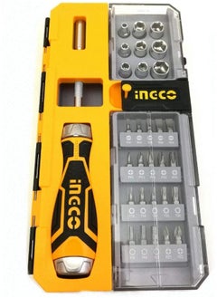 Buy inGCO HKSDB0338 Screwdriver Set 33 Pcs Ratchet Hand in Egypt