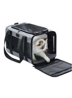 اشتري Pet Carrier, Cat, Dog Carrier for Pets Up to 16 Lbs, Soft-Sided Cat Bag, Cat Carrying Case, Pet Travel Carrier, Collapsible Carrier Bag, As a Toy of Fabric Pet Home, 17.5x11x11 Inches في السعودية