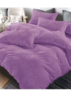 Buy DREAM BELL 6 PC PURE COTTON SOFT PURPLE COMFORTER SET in UAE