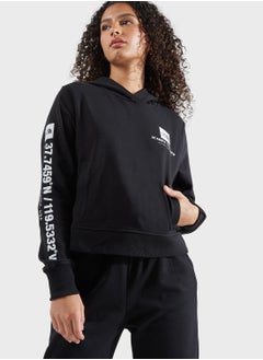 Buy Coordinates Cropped Hoodie in UAE