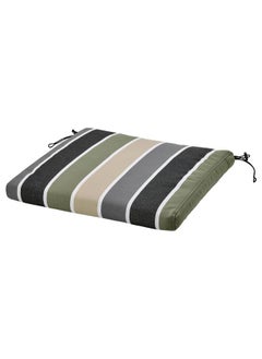 Buy Cover For Chair Cushion, Outdoor/Multicolour Stripe Pattern, 50X50 Cm in Saudi Arabia