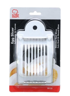 Buy 2 Way Egg Slicer White 7inch in Saudi Arabia