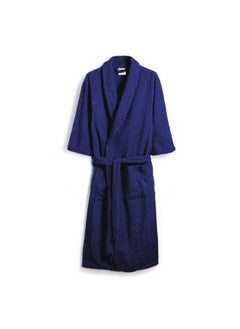 Buy Daffodil (Navy Blue) Premium Unisex Bathrobe, 100% Terry Cotton, Highly Absorbent and Quick dry, Hotel and Spa Quality Bathrobe for Men and Women-400 Gsm in UAE