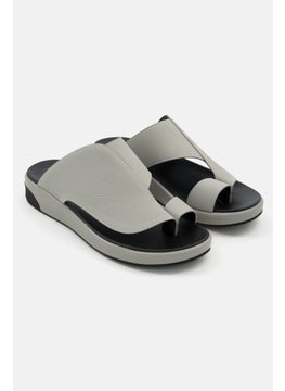 اشتري Men Slip On Open Toe Sandals, Grey في الامارات