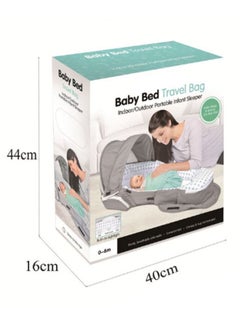Buy Baby Bassinet Bed Portable Sleeper Travel Bag with mosquito net For Infant in UAE