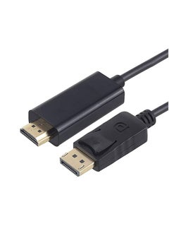 Buy DisplayPort To HDMI High Digital Adapter Cable 1.8meter Black in UAE