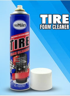 اشتري 100 Miles Tire Foam Cleaner The Ultimate Solution for Lustrous Durable Tires 650ml في السعودية