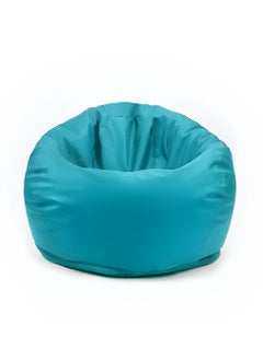 Buy Faux Leather Bean Bag With Polystyrene Beads Filling (Cyan,XL) in UAE