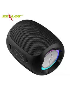 Buy Zealot S53 Black Mini Bluetooth Speaker Subwoofer Loudspeaker Black in Saudi Arabia