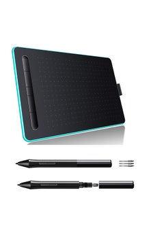 اشتري WP9620N Graphics Tablet Drawing Tablet with 8192 Levels Pressure Sensitivity 5080LPI Resolution 230PPS Read Speed Blue في الامارات