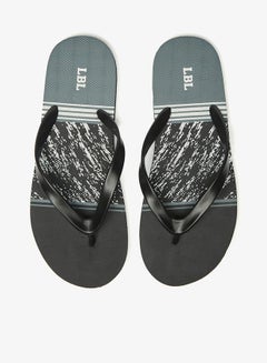 Buy Men Printed Slip-On Flip Flops in UAE