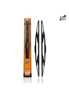 اشتري 3XR Professional Grade 20" 500mm Universal Fit Car Wiper Blades - 2 Piece Set في السعودية