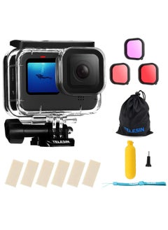 اشتري TELESIN Waterproof Case Diving Combo for GoPro HERO11 HERO10 HERO9 في الامارات