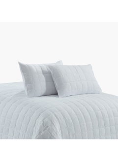 اشتري Lexus Nevis 3-Piece Pre-Washed Micro Twin Quilt Bedspread Set 160 x 230 cm في الامارات