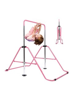 Buy Gymnastics Bar Kids Expandable Gymnastic Bars Equipment, Pink in Saudi Arabia