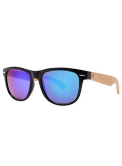 اشتري Sunglasses with Mirrored and Wooden Frame for Men and Women | 100% UVA/UVB Protection في السعودية