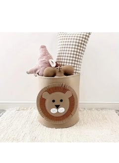 Buy Kids Toy Storage Basket, Large Capacity Felt Storage Bucket, Washable Dirty Clothes Storage Basket, Laundry Basket, in UAE