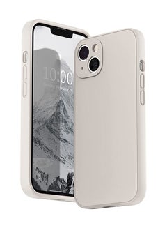 Buy Protective Case Cover For APPLE IPHONE 13 LIQUID SILICON WHITE in UAE