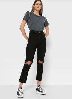 Buy Distressed Mom Jeans in Saudi Arabia