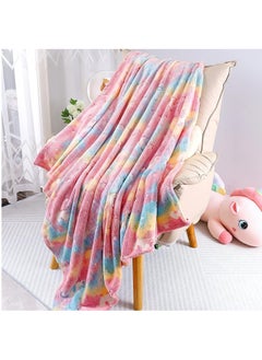 Buy Kids Glow in The Dark Blanket Soft Throw All Seasons for Couch Sofa Bed 150 x 120cm in UAE