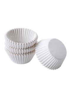 Buy 100-Piece Baking Cup Set White 1.25inch in Saudi Arabia