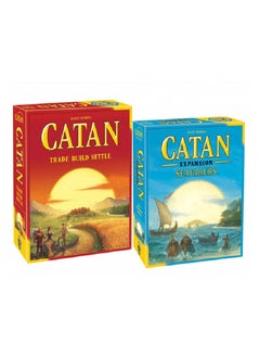 Buy Catan Island Strategy Board Game for Adults Red Extended Catan WP246361 in Saudi Arabia