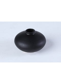 اشتري Modern Bodiour Vase 6x9cm matt Black في الامارات