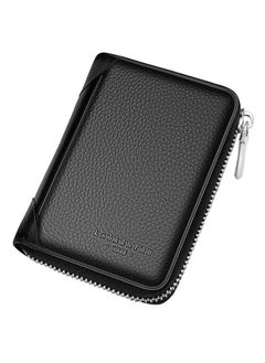 Buy Leather Card Holder Wallet Black in UAE