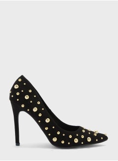 اشتري Stud Detail Pointed Stiletto Pump في الامارات