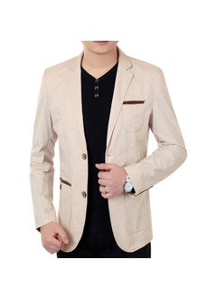 Buy 2024 Spring Autumn Mens Business Casual Suit Jacket3005 beige 3005 beige in Saudi Arabia