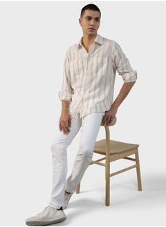 Buy Striped Classic Fit Shirt in UAE