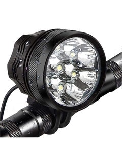 اشتري Bicycle Headlight 10500 Lumens 7 Led Bike Light Waterproof Mountain Bike Front Light Headlamp With 9600Mah Rechargeable Battery Pack في الامارات