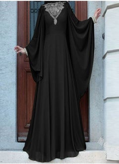 Buy Long Sleeves Abaya Black in Saudi Arabia