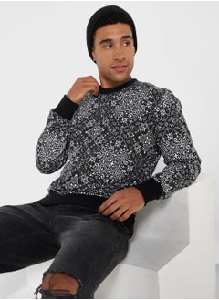 Buy Aop Print Sweatshirt in Saudi Arabia