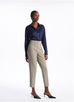 اشتري High Waist Carrot Cut Patterned Women's Trousers في مصر