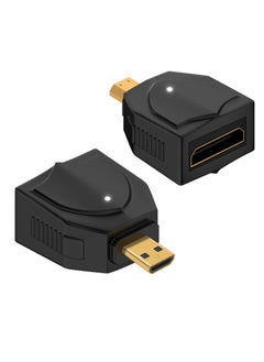 اشتري 60Hz/4K@2 Pack 8K Micro HDMI to Mini HDMI Adapter - 48Gbps, Supports 8K@60Hz/4K@120Hz for Laptops, Projectors & Monitors - High-Speed 2.1 Version في الامارات