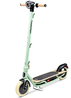 اشتري Yvolution YES Electric Scooter, Kick Scooter with 350W Motor and LED Display, Max Speed  25 kmh, 8.5" Solid Tires, 3 Speed Modes and Dual Braking, Folding Commuter  Electric Scooter - Green في الامارات