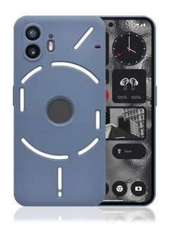 اشتري For Nothing Phone 2 Full Body Silicone Protective Phone Case Cover Lavender Grey في السعودية