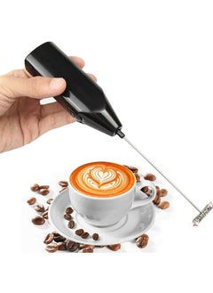 اشتري Milk Frother, Frothing Whisk, Battery Milk Frother Whisk, Automatic Milk Foam Maker, Handheld Coffee Frother, Electric Milk Frother, Portable Milk Frother, Milk Foam Maker, Milk Mixer Foamer, Black في الامارات