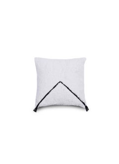 Buy Ellis Filled Cushion 45x45cm White/Black in UAE