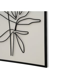 اشتري Minka Metal Wall Decor 40X60Cm - Black في الامارات