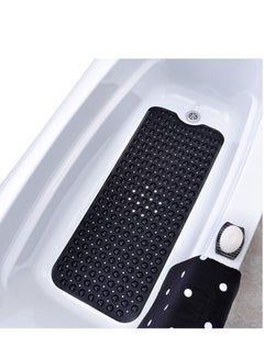 Buy Non-Slip Bathtub and Shower Mat, with 200 Suction Cups, Anti-slip for Elderly & Kids Extra, Long for Bathroom , Mats Mildew Resistant Machine Washable (Black, 100 x 40 cm) in Saudi Arabia