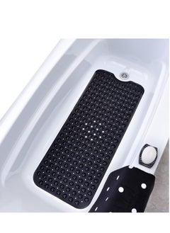 Buy Non-Slip Bathtub and Shower Mat with 200 Suction Cups Anti-slip for Elderly Kids Extra Long for Bathroom Mats Mildew Resistant Machine Washable Black 100 x 40 cm in UAE