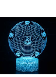 Buy Five Major League Football Team 3D LED Multicolor Night Light Touch 7/16 Color Remote Control Illusion Light Visual Table Lamp Gift Light Team West Ham in UAE