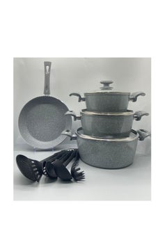 Buy Granite cookware set 14 pieces, non-stick in Saudi Arabia