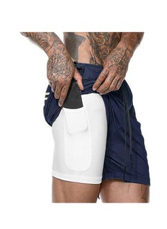 اشتري Men's Beach Shorts Sports Running Shorts Mesh Sports Fitness Shorts في الامارات