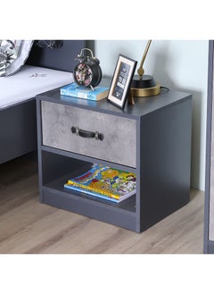 Buy Retro Night Stand With Drawer And Shelve in UAE