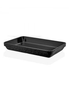 Buy Black Melamine Rectangular Serving Dish 40 cm in Saudi Arabia