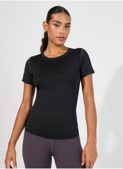 Buy Contrast Stitch Detail Top in Saudi Arabia