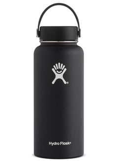 Buy Stainless Steel Vacuum Insulated Water Bottle Outdoor Sports Kettle Thermos Cup 946ml 32oz Black in UAE